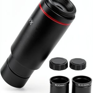 Jeanoko Microscope Adapter ABS Plastic C-Mount-0