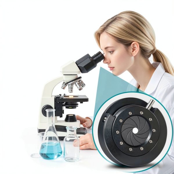 Microscope Aperture Diaphragm FotoAene SK12+M4 Metal Adjustable Handle-6