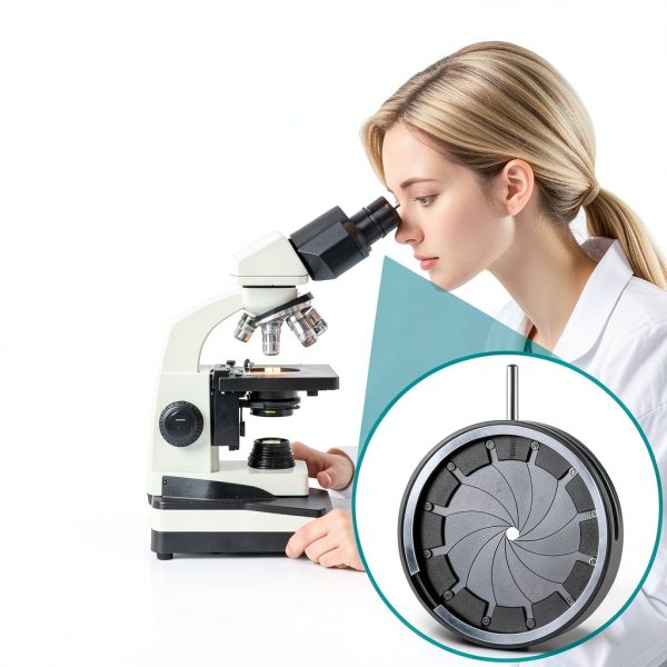 FotoAene Microscope Aperture Adapter SK23 Metal Adjustable Diaphragm-5
