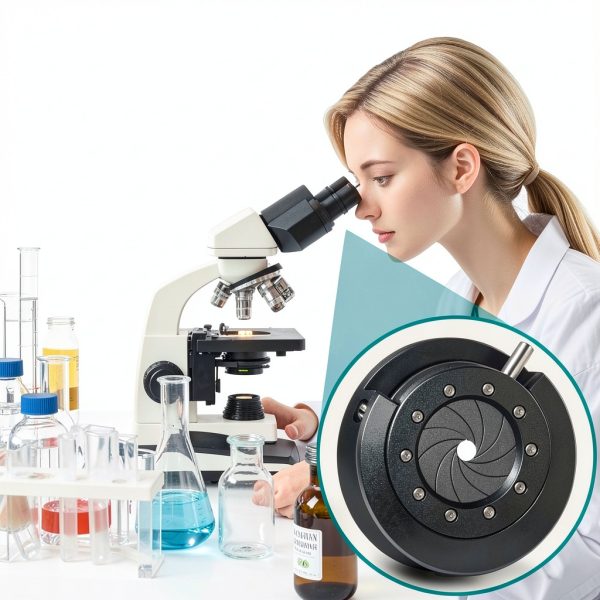 FotoAene Microscope Aperture Adapter SK12+M4 Metal Adjustable-6